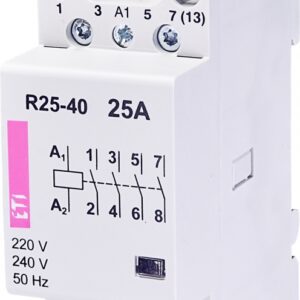 R 25-40 STYCZNIK MODUŁOWY 25A 4P 4Z 2M 230V AC ETICON