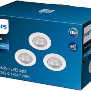 TARAGON SL262 WHITE CEILING LIGHT PT 3X 4.5W WW 2700K 380LM IP20 METAL/PLASTIC