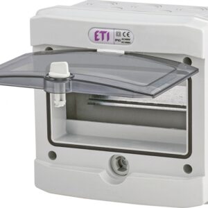 ECH-8G ROZDZIELNIA PLASTIKOWA NT 8M 1X 8M N+PE IP65 IK07 201X202X120 DRZWI DYMNE SZARY DIDO 1500V/DC