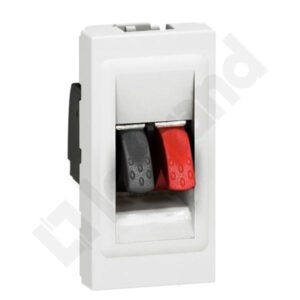 M45 BIAŁY GNIAZDO GŁOŚNIKOWE 1M HI-FI 1X ZŁĄCZA 4MM2