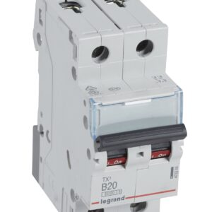 S302 TX3 WYŁĄCZNIK NADPRĄDOWY B 20A 2P 2M 6KA