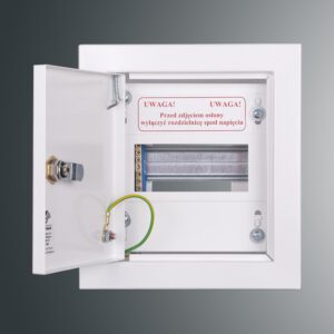 RW-0NN1X6S ROZDZIELNIA METALOWA PT 6M 1X 6M N+PE IP30 180X160X110 DRZWI PEŁNE BIAŁY