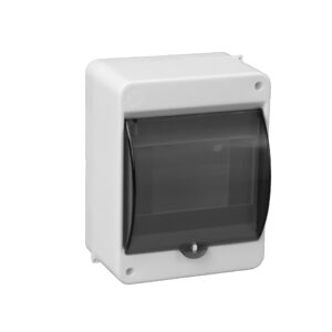 S-5 ROZDZIELNIA PLASTIKOWA NT 5M 1X 5M N+PE IP40 140X110X83 DRZWI DYMNE BIAŁY