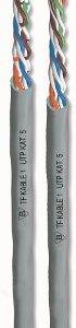 U/UTP 4X2X0.5 SZARY PRZEWÓD KOMPUTEROWY OP.305M CAT.5E NIEEKRANOWANY DRUT KL.1