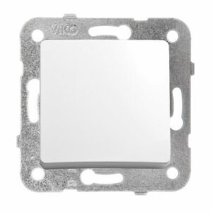 LINNERA S WHITE MODULE 1-POLAR SWITCH SCREW TERMINALS 10AX 250V