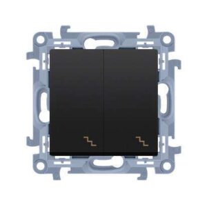 SIMON 10 MODUŁ CZARNY MAT ŁĄCZNIK UNIWERSALNY 2X ZACISKI ŚRUBOWE 10AX 250V