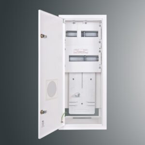 RW-24NN T3F+23SO ROZDZIELNIA METALOWA LICZNIKOWA PT 3F 23M 735X285X220 IP30 DRZWI ZAMEK/SZYBA BIAŁY