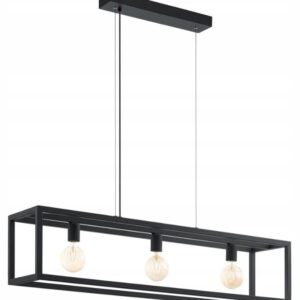 ELSWICK CZARNY OPRAWA WISZĄCA 3X E27/ 60W IP20 STAL