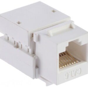 M45 BIAŁY GNIAZDO KOMPUTEROWE 1M 1X UAE 8  UTP RJ 45 KAT.6 KEYSTONE