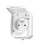 Schneider Electric Cedar, single socket 2P+PE, IP44, white, NT130H01