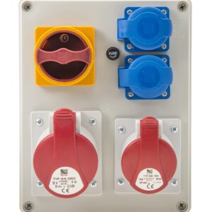 R-BOX 240 ROZDZIELNIA BUDOWLANA 2X 230V 1X 16A/5P 1X 32A/5P WYŁ. L/P IP44