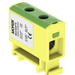 RAIL CONNECTOR THROUGH 1X AL/CU 2.5-35.0MM2 1000V AC/ 1500V DC UNIVERSAL TERMINAL YELLOW