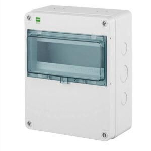 HERMETICA RN ROZDZIELNIA PLASTIKOWA NT 10M 1X 10M IP65 IK08 270X220X120 DRZWI DYMNE SZARY