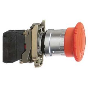 Schneider Electric Harmony XB4 STOP awaryjny, Ø40, czerwony, metalowy, XB4BS8444