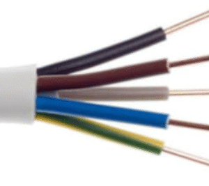 YDY 5X 1 ŻO BIAŁY PRZEWÓD INSTALACYJNY OKRĄGŁY DRUT 450/750V KL.1