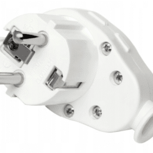 PORTABLE ANGLE ROUND ROTATING PLUG 360° / 45° 1X Z/U UNISCHUKO 16A WHITE