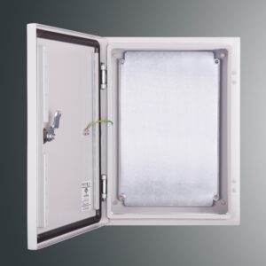 PSH OBUDOWA HERMETYCZNA METALOWA NT  400X300X200 DRZWI PEŁNE Z PŁYTĄ IP65 IK10 SZARY PROFIT SYSTEM