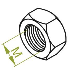 NS M 8-E NAKRĘTKA KWASOODPORNA A2