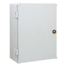 UNI-1 OBUDOWA PLASTIKOWA NT 400X300X160 DRZWI PEŁNE Z PŁYTĄ PERFOROWANĄ IP65 SZARY