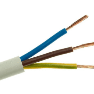 H03VV-F OMY 3X 0.75 ŻO BIAŁY PRZEWÓD MIESZKANIOWY OKRĄGŁY MIĘKKI 300/300V