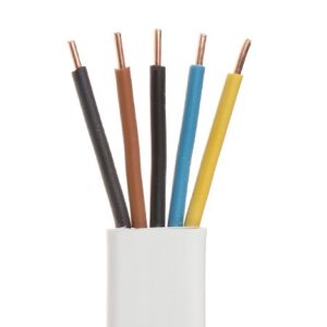 YDYP 5X 1.5 ŻO BIAŁY PRZEWÓD INSTALACYJNY PŁASKI DRUT 450/750V KL.1