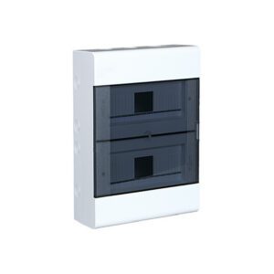 SRN-24 ROZDZIELNIA PLASTIKOWA NT 24M 2X 12M N+PE 397X298X95 IP40 DRZWI DYMNE BIAŁY