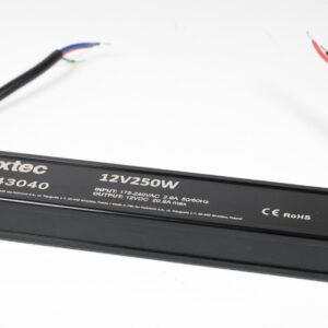 NEXTEC LED POWER SUPPLY 250W 20.8A 175-240V AC / 12V DC IP67 LLG