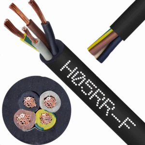 H05RR-F OW 4X 1.5 ŻO CZARNY PRZEWÓD GUMOWY OKRĄGŁY MIĘKKI 300/500V DO ODBIORNIKÓW RUCHOMYCH