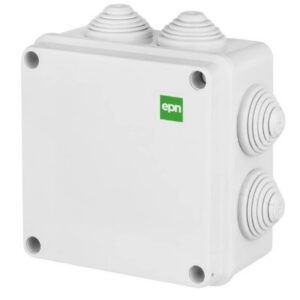 PUSZKA INSTALACYJNA NT 129X129X61 IP55 IK07 7 DŁAWIKÓW SZARY INDUSTRIAL