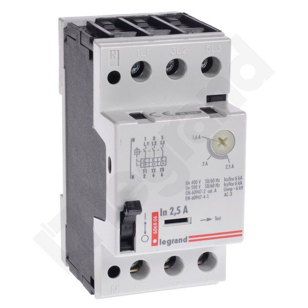 M250 WYŁĄCZNIK SILNIKOWY 2.5A 2.5M 230V AC