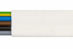 YDYP 5X 6 ŻO BIAŁY PRZEWÓD INSTALACYJNY PŁASKI DRUT 450/750V KL.1 BĘBEN