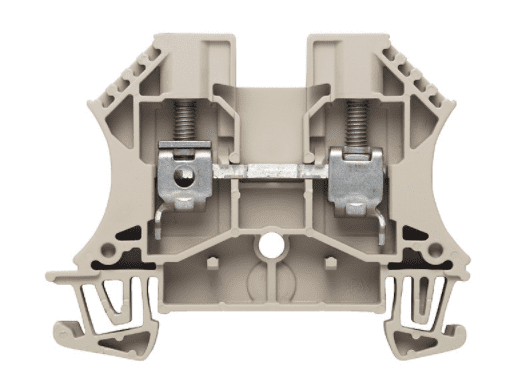 WDU 6.0 ZŁĄCZKA SZYNOWA PRZELOTOWA GWINTOWA BEŻ