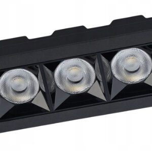MIDI BLACK LED CEILING LIGHT PT LED 5X 20W WW 3000K 1800LM IP20 PAINTED ALUMINUM