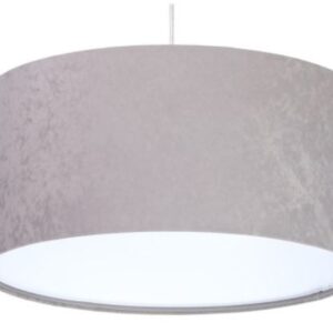 KAMELIA SZARY/ BIAŁY OPRAWA WISZĄCA 1X E27/ 60W IP20 TKANINA WELUROWA/ TWORZYWO