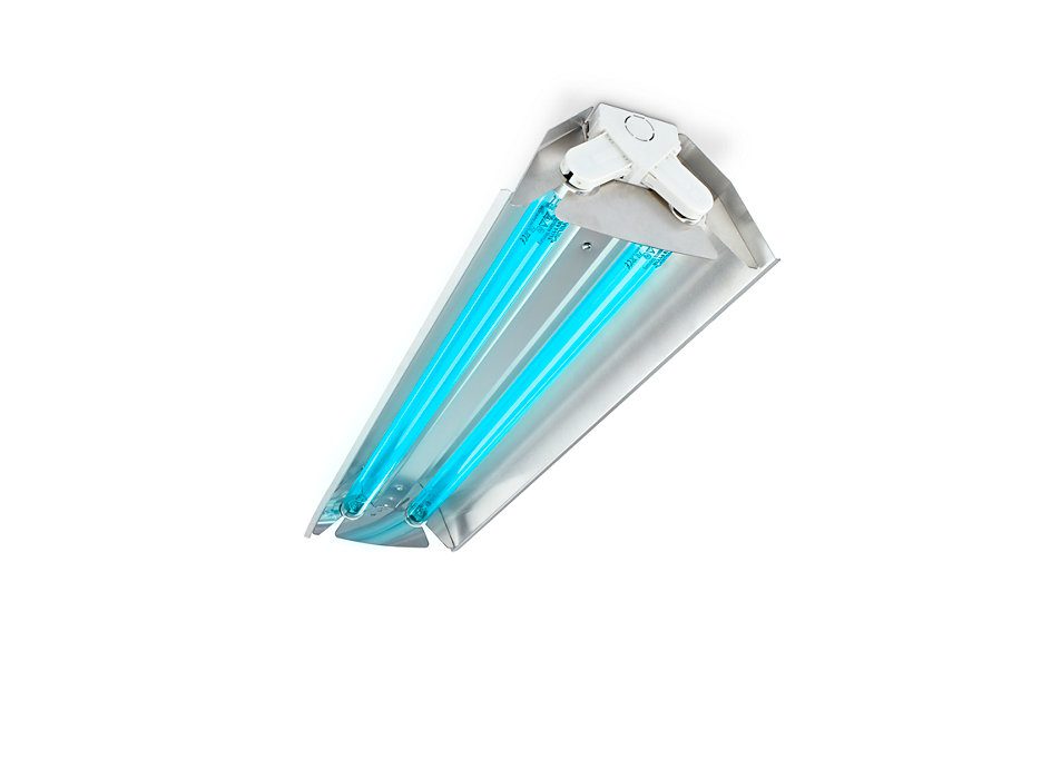 TMS030 SZARY OPRAWA LINIOWA DEZYNFEKUJĄCA UV-C 2X TUV T8 18W HFP R