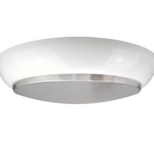 WL-2E27S BIAŁY OPRAWA PLAFON OKRĄGŁY 2X E27/40W FI325 IP44 IK06 PMMA/ KLOSZ MROŻONY CZUJNIK RUCHU HF