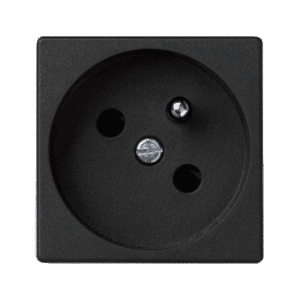 CONNECT M45 SZARY GRAFIT GNIAZDO 2M 1X Z/U 45ST ZACISKI ŚRUBOWE 16A 250V