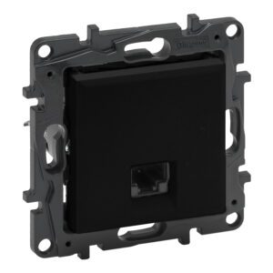 NILOE STEP MODULE BLACK COMPUTER SOCKET 1X UAE 8 CAT.5E UTP