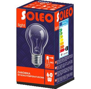 GLS ŻARÓWKA WSTRZĄSOODPORNA BULB  75W E27 230V PRZEZROCZYSTA WW 2700K 750LM SOLEO A55