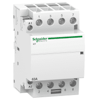 Schneider Electric Modular Contactor Acti9 iCT50-63-40-230 63A 4NO 50Hz 220/240 VAC, A9C20864