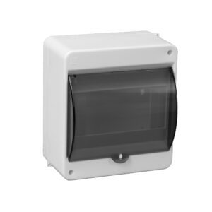 S-6 ROZDZIELNIA PLASTIKOWA NT 6M 1X 6M N+PE IP40 140X130X66 DRZWI DYMNE BIAŁY