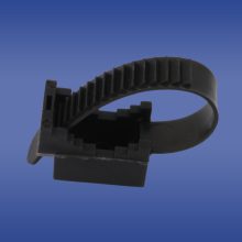 UP-22/100 UV SCREW MOUNT CABLE HOLDER WITH CLAMP BLACK