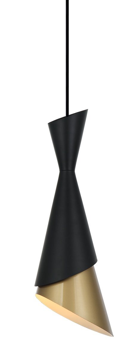 MALIA CZARNY/ ZŁOTY OPRAWA WISZĄCA 1X E27/ 40W IP20 STAL