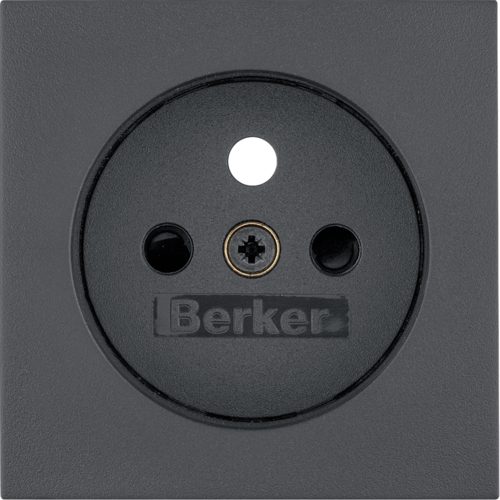 B.X MODUŁ ANTRACYT MAT PŁYTKA DO GNIAZD 1X Z/U Z PRZESŁONAMI ONE PLATFORM