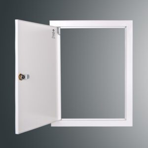 SP DRZWI REWIZYJNE 400X300 ZAMEK BIAŁE