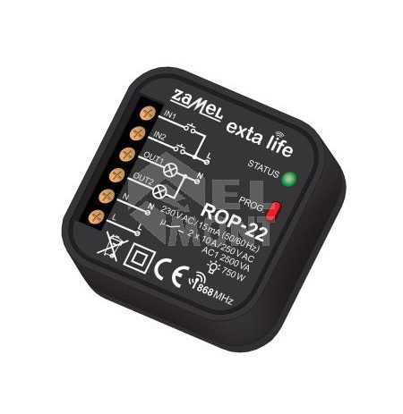 ROP-22 RADIOWY ODBIORNIK DOPUSZKOWY 2-KANAŁOWY DWUKIERUNKOWY EXTA LIFE