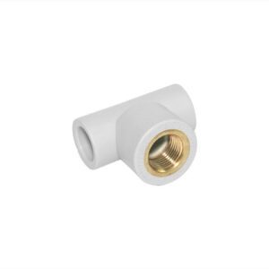 PP TEE WITH BRASS THREAD 32/1"