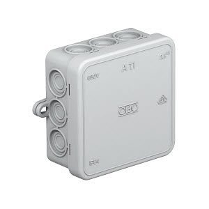 A11 PUSZKA INSTALACYJNA NT 85X85X40 POKRYWA PEŁNA IP55 JASNOSZARY