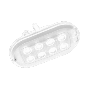 OVAL LED BASIC WHITE LED CHANNEL LUMINAIRE NT 4.7W NW 4000K 450LM IP44 230V PC