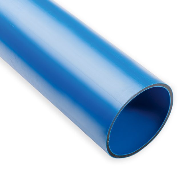 QRG EKO 160-6 NIEBIESKI RURA OSŁONOWA GŁADKA DWUWARSTOWA Z KIELICHEM HDPE FI160/144 750N